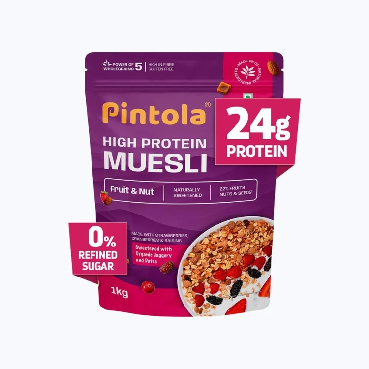Pintola High Protein Fruit & Nut Muesli 24g Protein