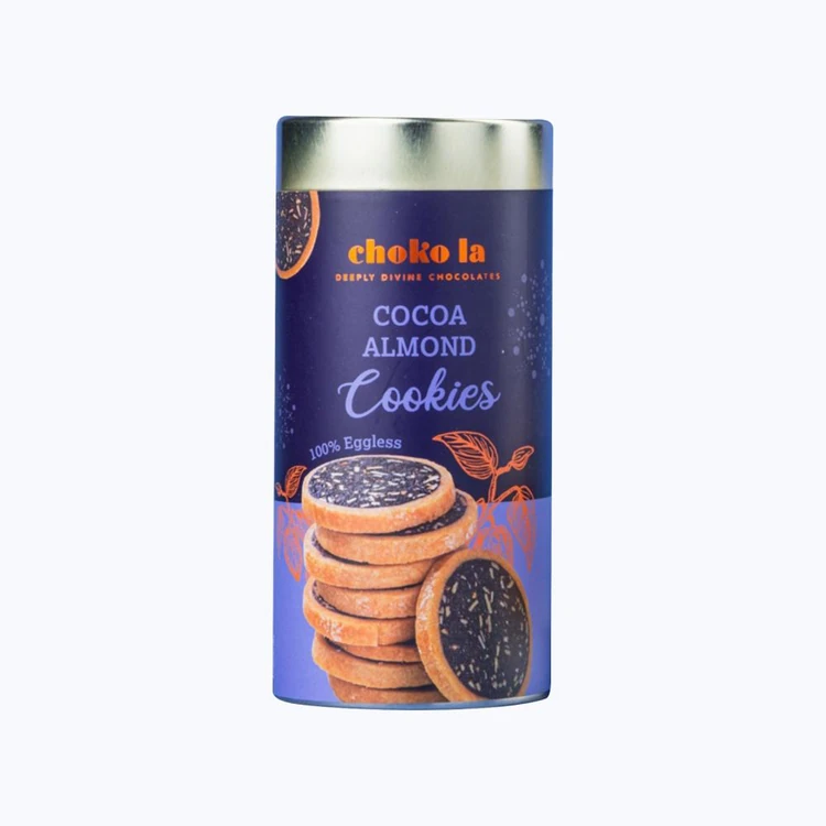 Choko La Eggless Cocoa Almond Cookies