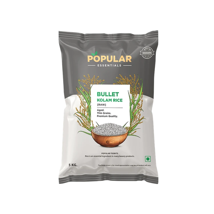 Popular Essentials Bullet Wada Kolam Rice (Long Grain) (Kolam Akki)