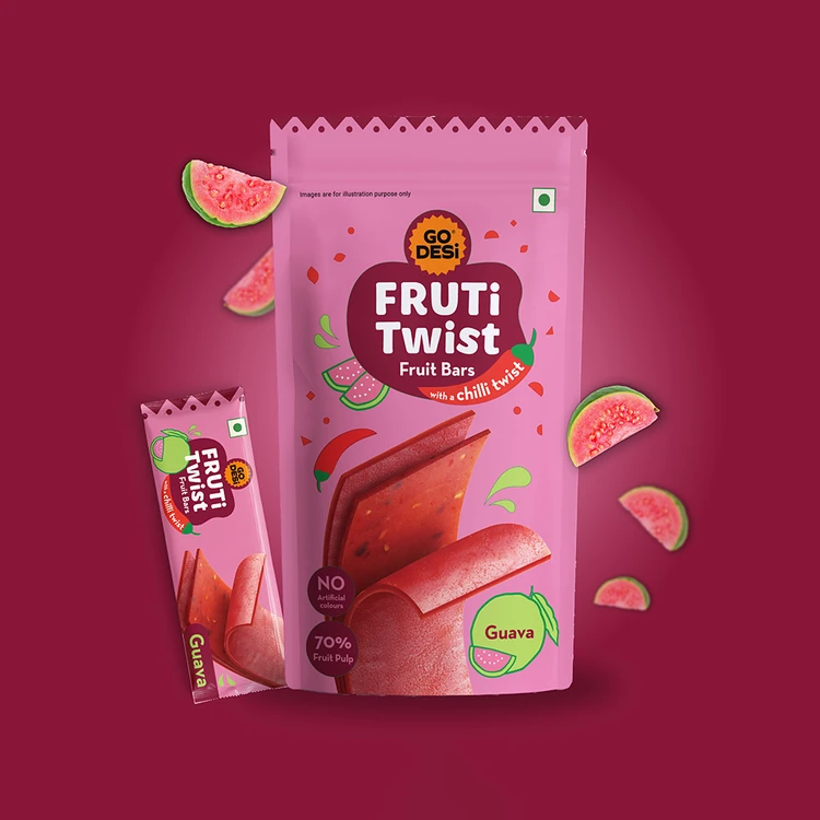 GO DESI Fruti Twist Fruit Bar (Guava)