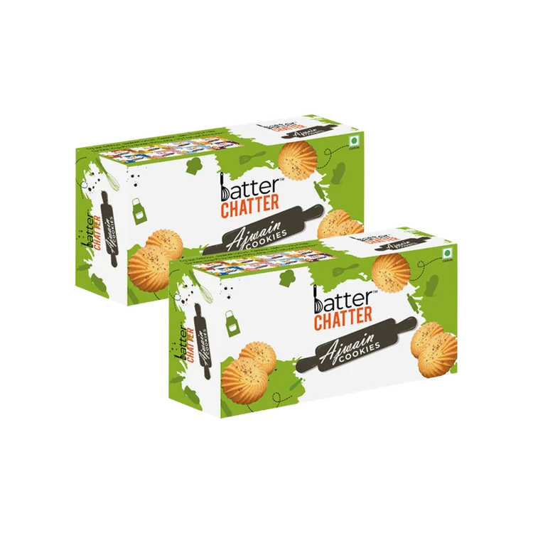 Batter Chatter Ajwain Cookies - Pack of 2