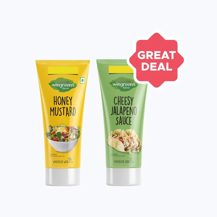 Wingreens Farms Honey Mustard Aioli Sandwich Spread +  Cheesy Jalapeno Sauce Combo