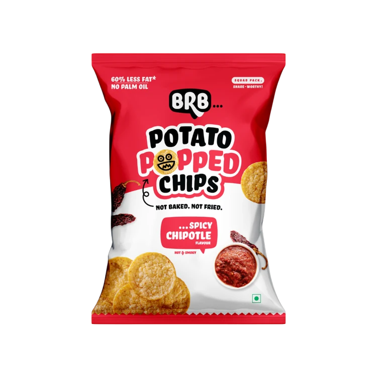 BRB Potato Popped Chips (Spicy Chipotle Flavour)