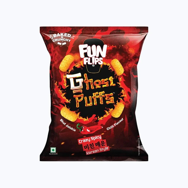 Fun Flips Ghost Puffs (Bhut Jolokia Chilli Flavour)