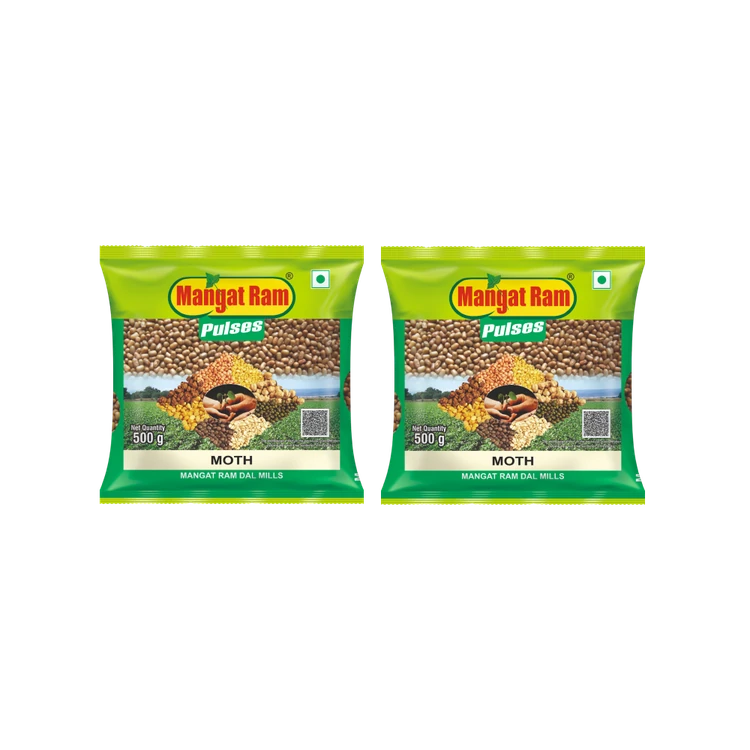 Mangat Ram Moth Dal - Pack of 2 (Madike Kalu)