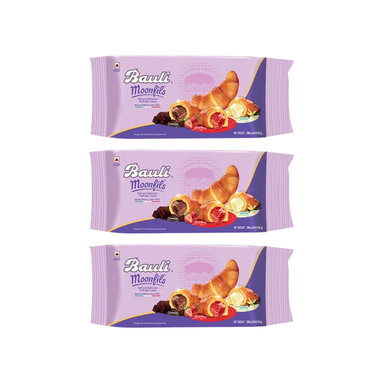 Bauli Moonfils Assorted Croissant - Pack of 3