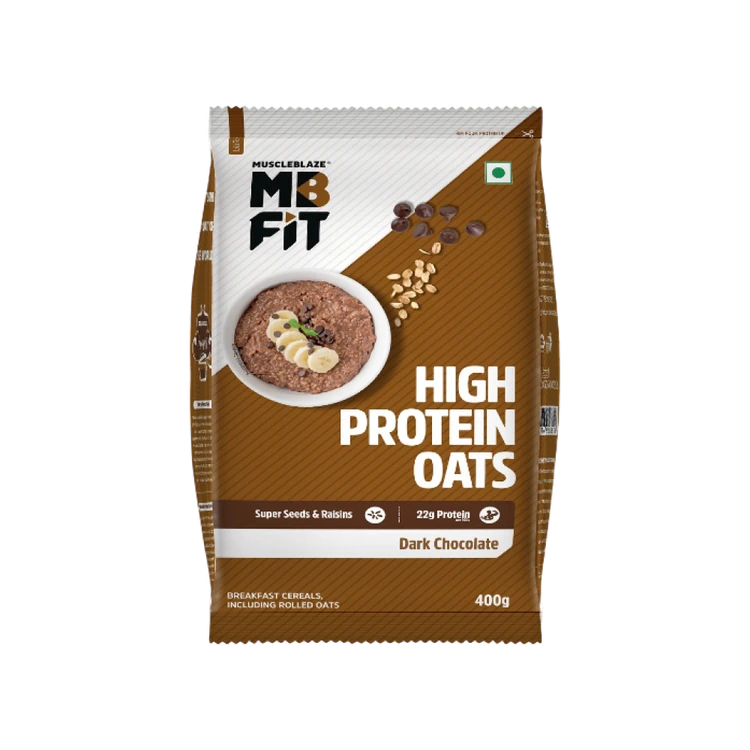 MuscleBlaze High Protein Oats (Dark Chocolate Flavour)