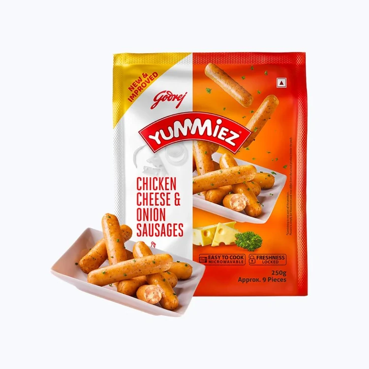 Godrej Yummiez Cheese & Onion Chicken Sausage