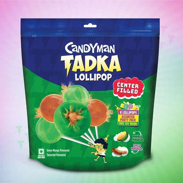 Candyman Center Filled Tadka Lollipop