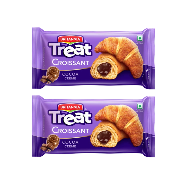 Britannia Treat Croissant - Cocoa Crème - Pack of 2