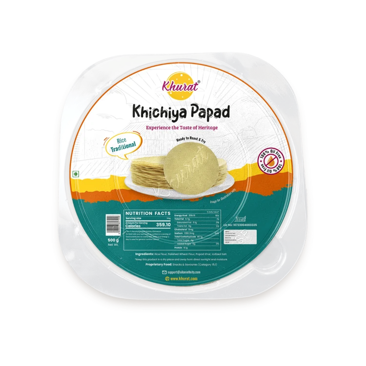 Khurat Khichiya Rice Papad
