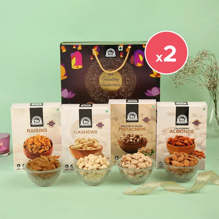 Wonderland Foods Healthy Festivities Gift Box - Pack of 2