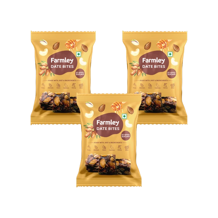 Farmley Date & Dry Fruit Bites (No Added Sugar) - Pack of 3