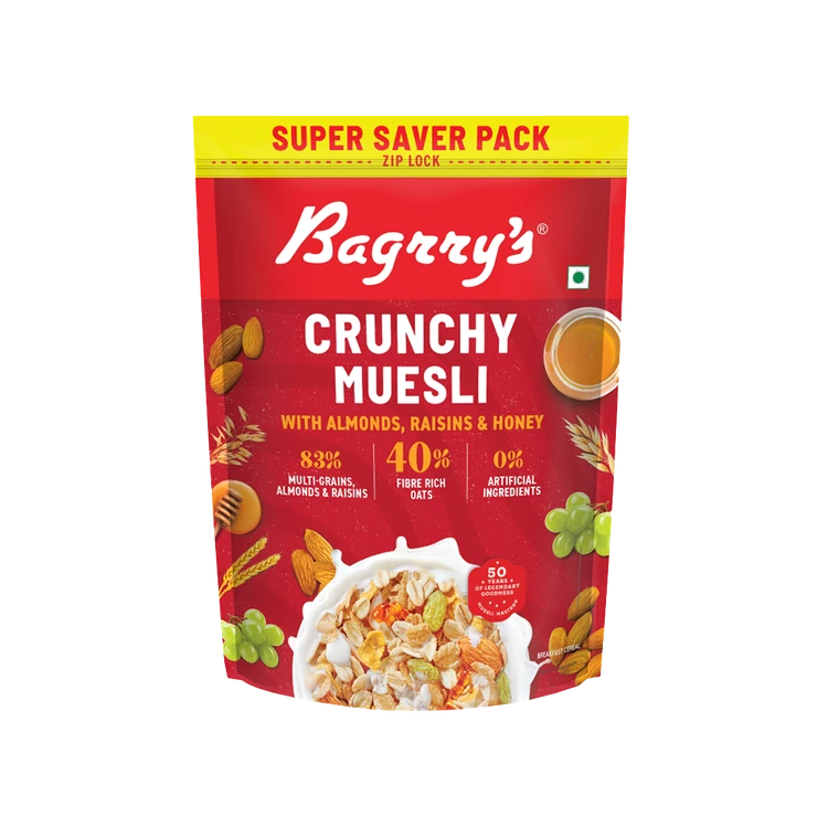 Bagrry's Crunchy Muesli With Almonds, Raisins & Honey