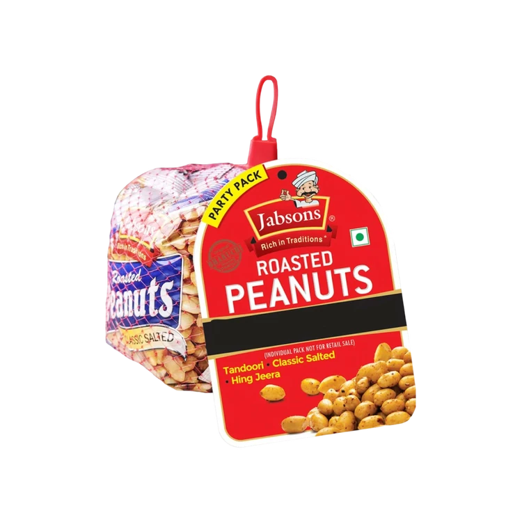 Jabsons Assorted Roasted Peanuts, (Pack of 6)