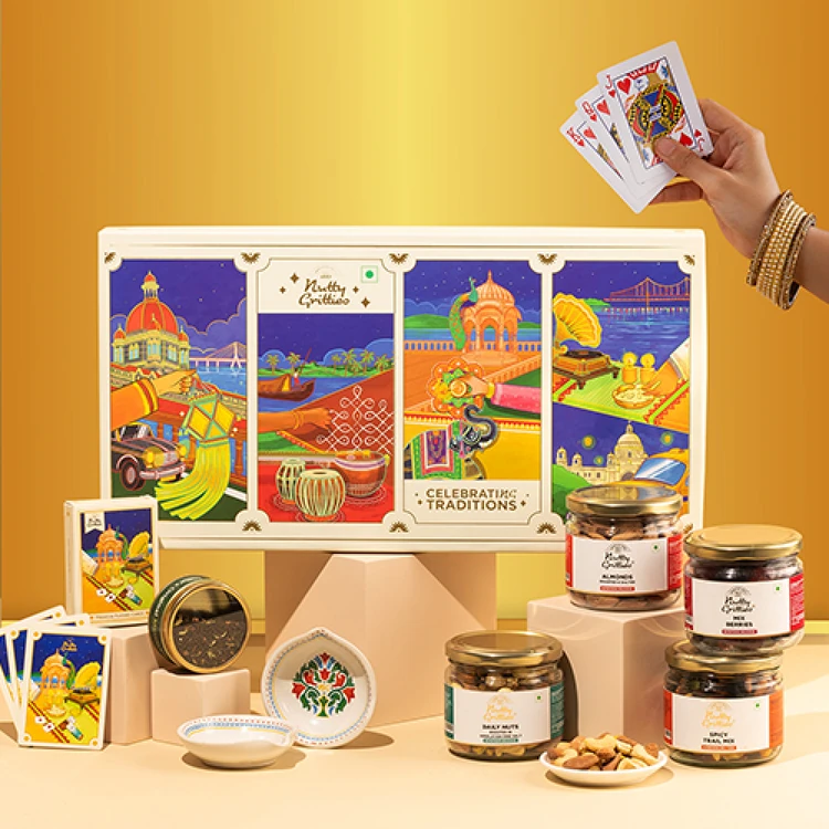 Nutty Gritties Celebrating Traditions Dry Fruits Gift Pack (Dry Fruits Udugore Pack)