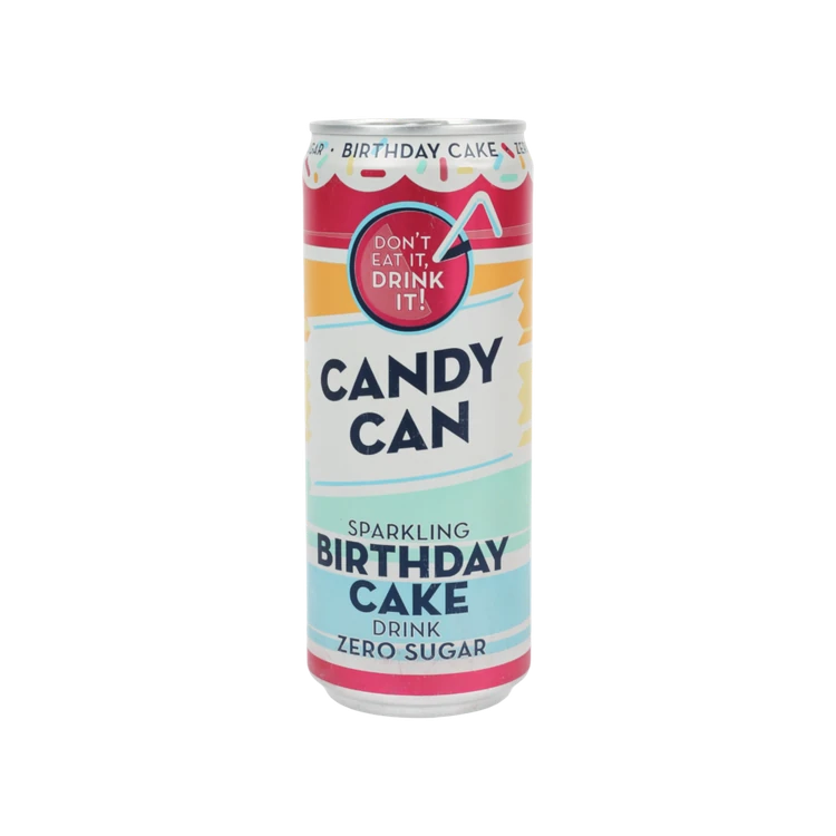 Candy Can Sparkling Birthday Cake Sparkling Drink