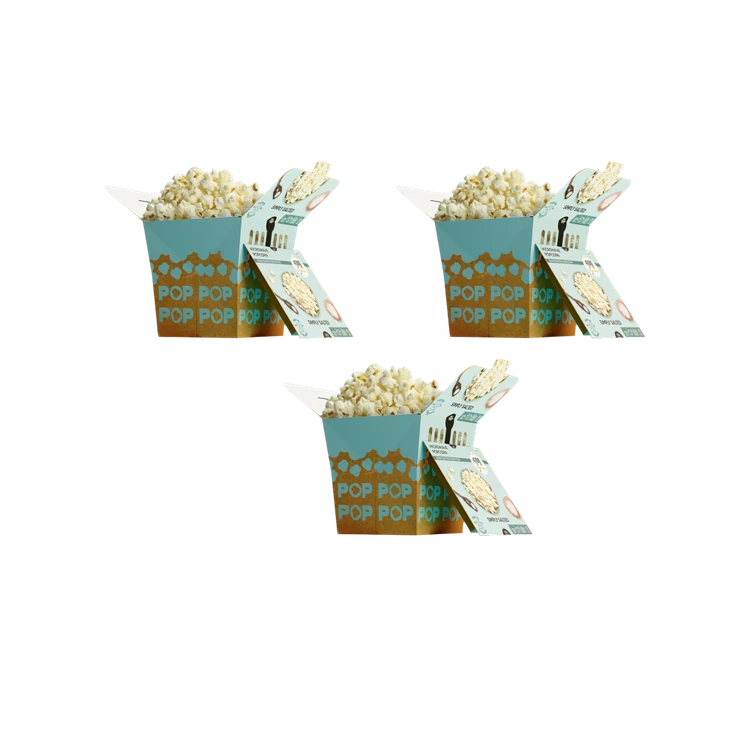 4700BC Microwave PopBox Simply Salted Popcorn Jumbo Size - Pack of 3