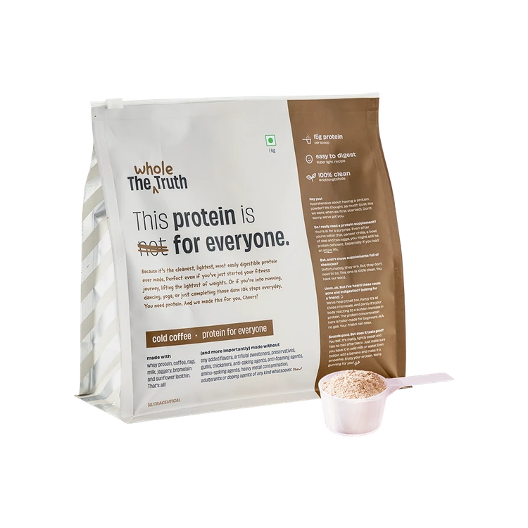 The Whole Truth Cold Coffee Whey Protein (15 g Protein Per Scoop)