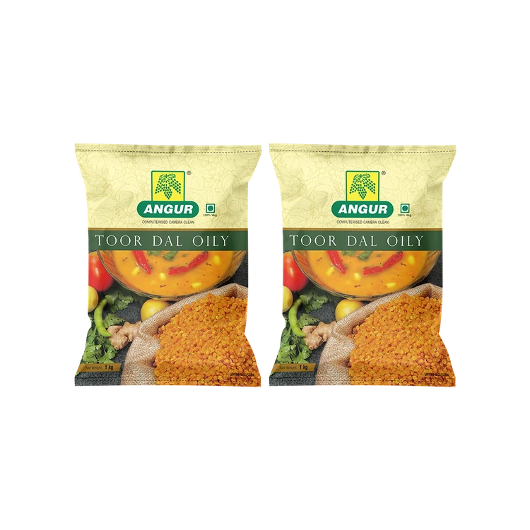 Angur Toor Dal/Toor Dal Oily - Pack of 2 (Togari Bele)
