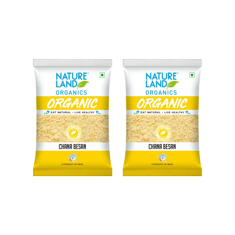 Natureland Chana Organic Besan - Pack of 2