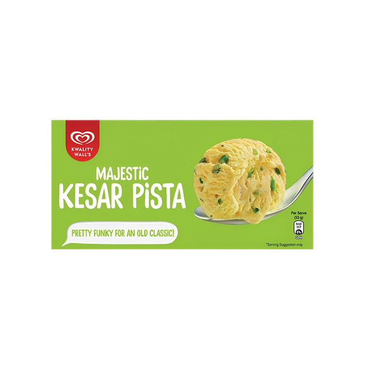 Kwality Walls Kesar Pista Frozen Dessert Tub - Party Pack