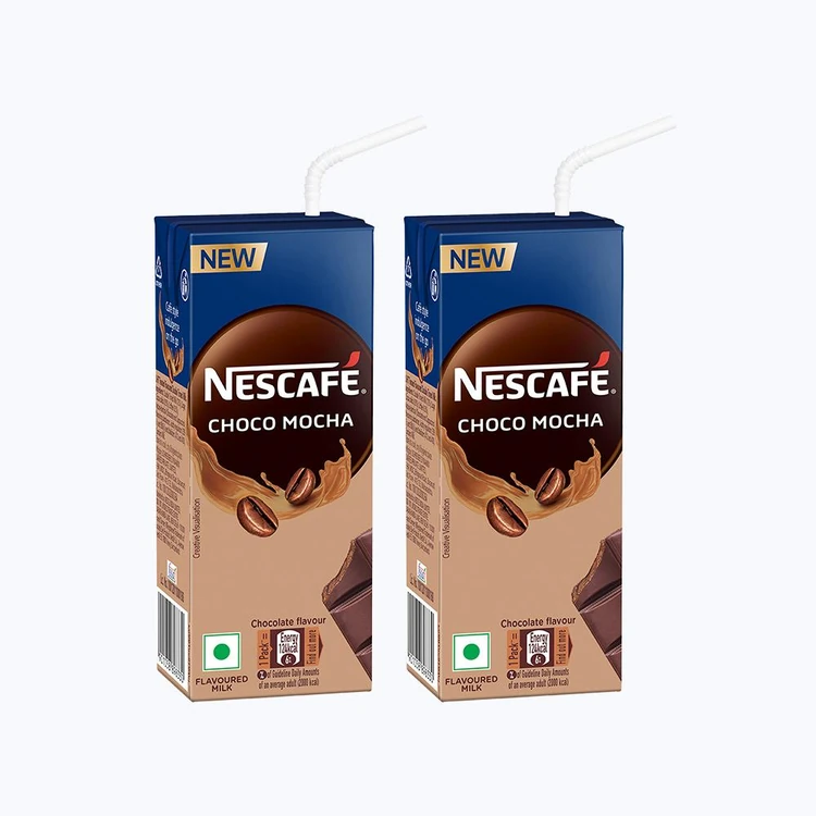 Nescafe Ready to Drink Choco Mocha Cold Coffee Flavoured Milk - Pack of 2