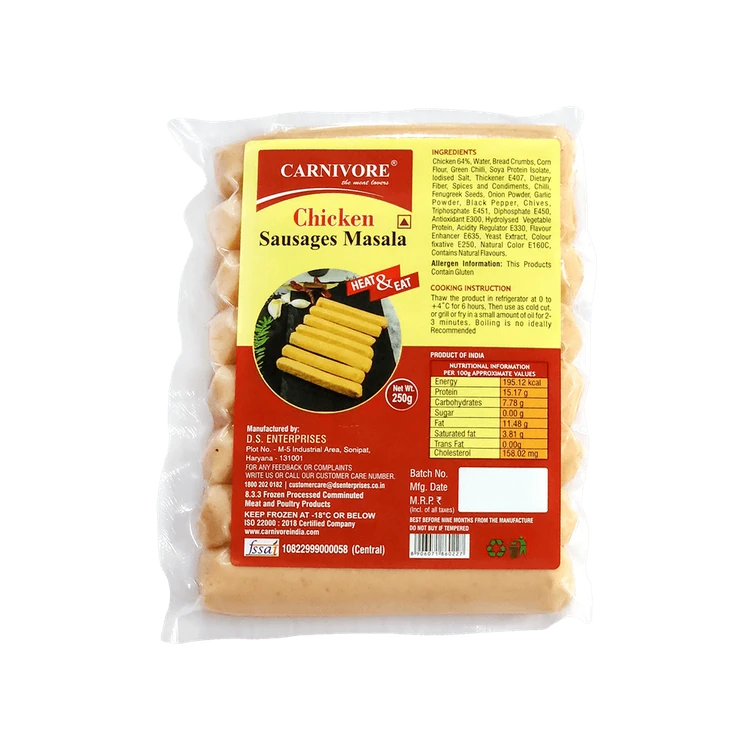 Carnivore Masala Chicken Sausage