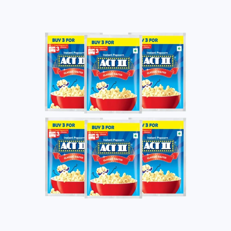 Act II Classic Salted Popcorn - Instant - Pack of 3 - Pack of 2