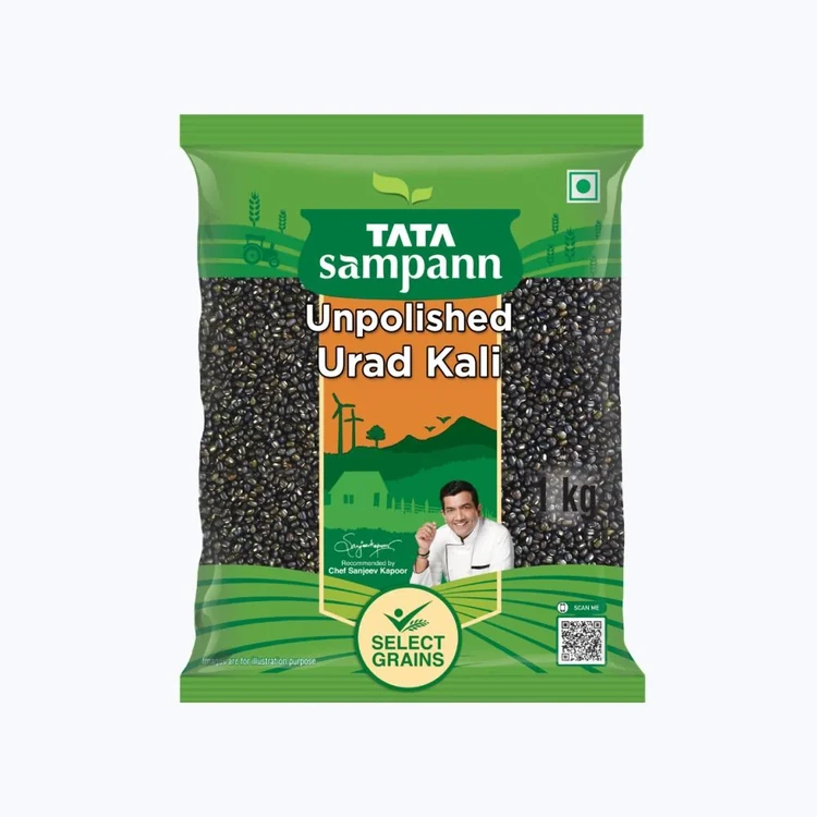 Tata Sampann Unpolished Kali Urad (Sabut) (Uddina Kalu)