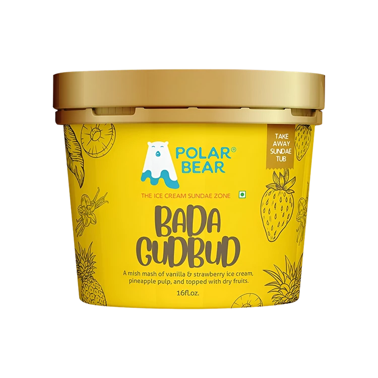 Polar Bear Bada Gudbud Ice Cream Tub