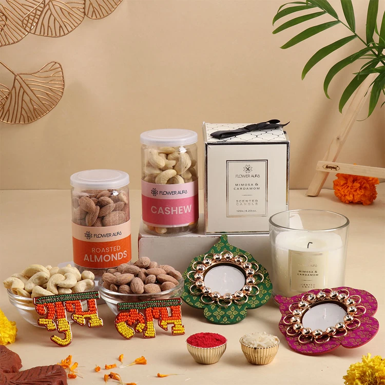 FlowerAura Delight Dry Fruits Gift Pack