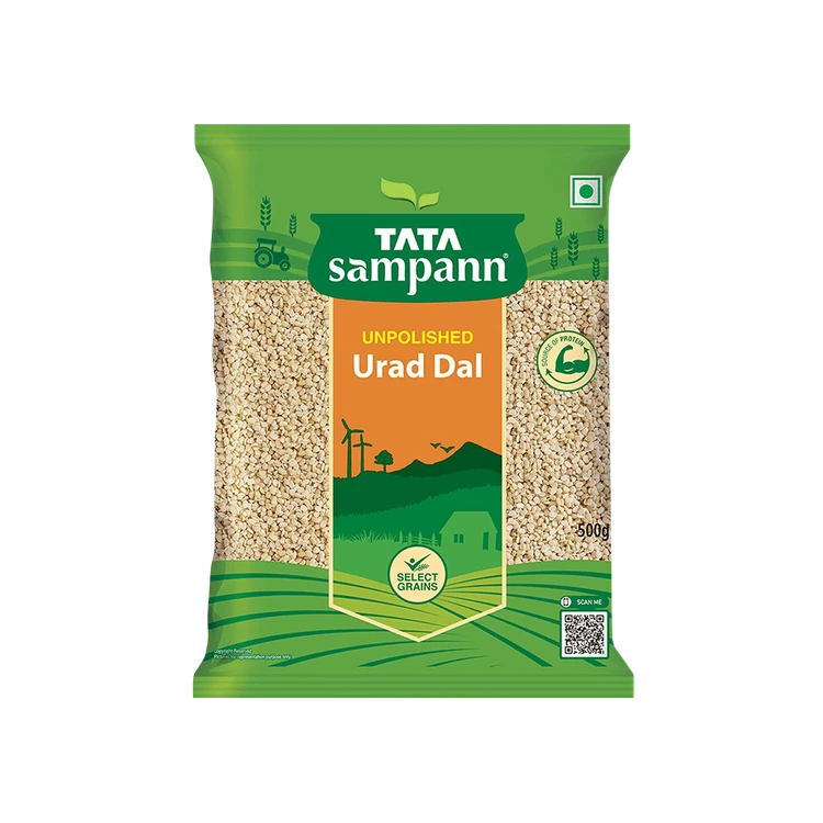 Tata Sampann Unpolished Split Urad Dal (Dhuli) - Pack of 2 (Uddina Bele)