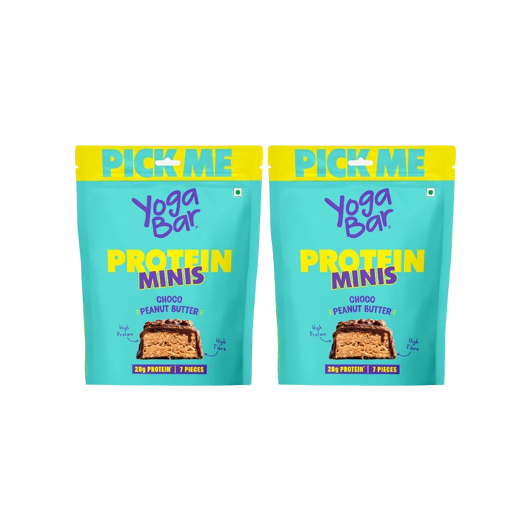 Yoga Bar Choco Peanut Butter Mini Protein Bar - Pack of 2