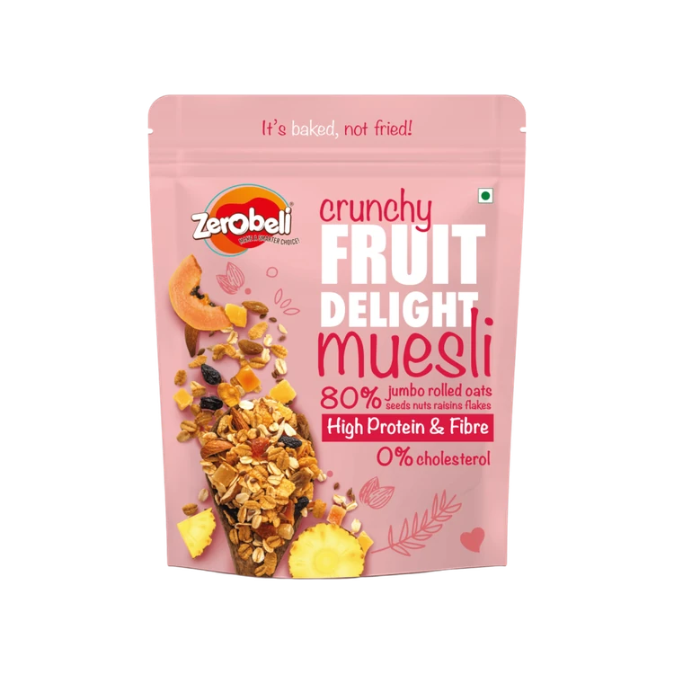 Zerobeli Crunchy Fruit Delight Muesli