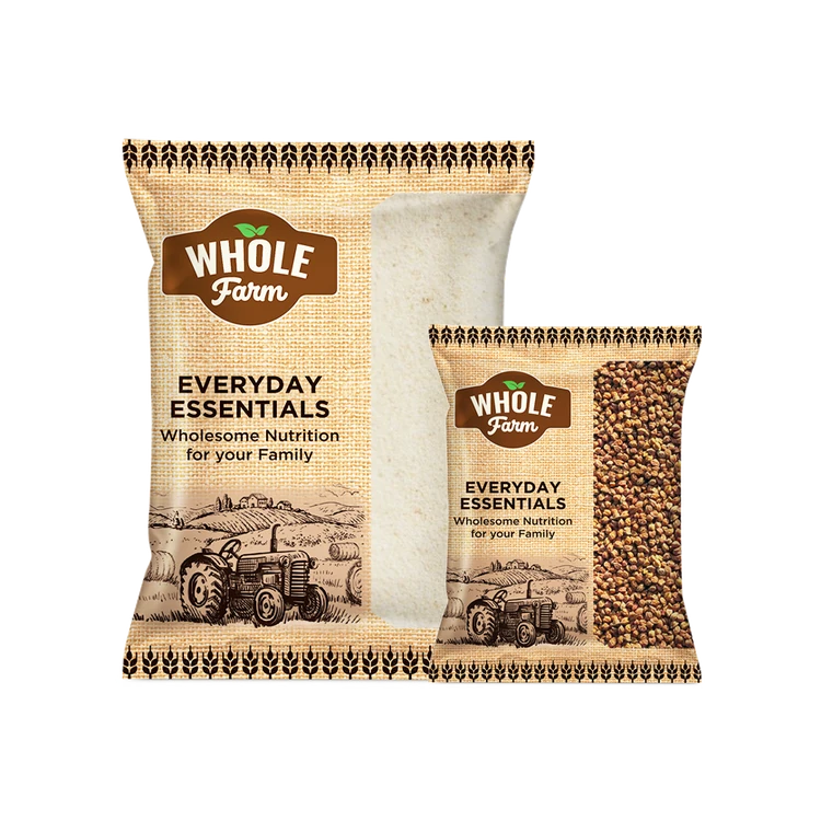 Whole Farm Premium Kala Chana/Brown Chana +  Premium Sooji Combo