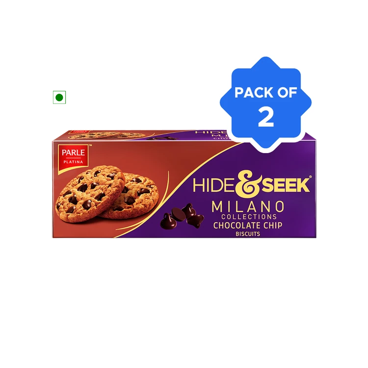 Parle Milano Hide & Seek Milano Chocolate Chip Biscuit - Pack of 2