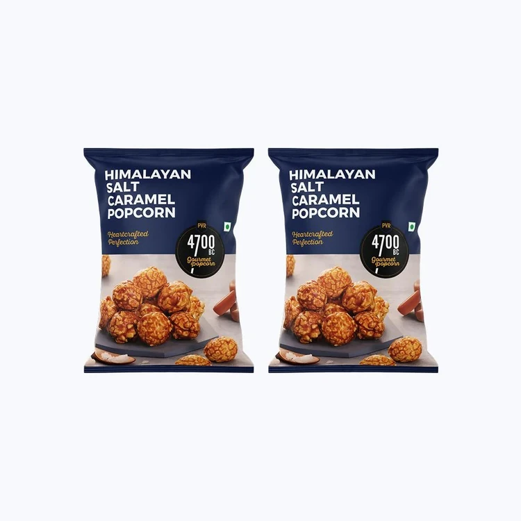 4700BC Himalayan Salt Caramel Popcorn, Gourmet - Pack of 2