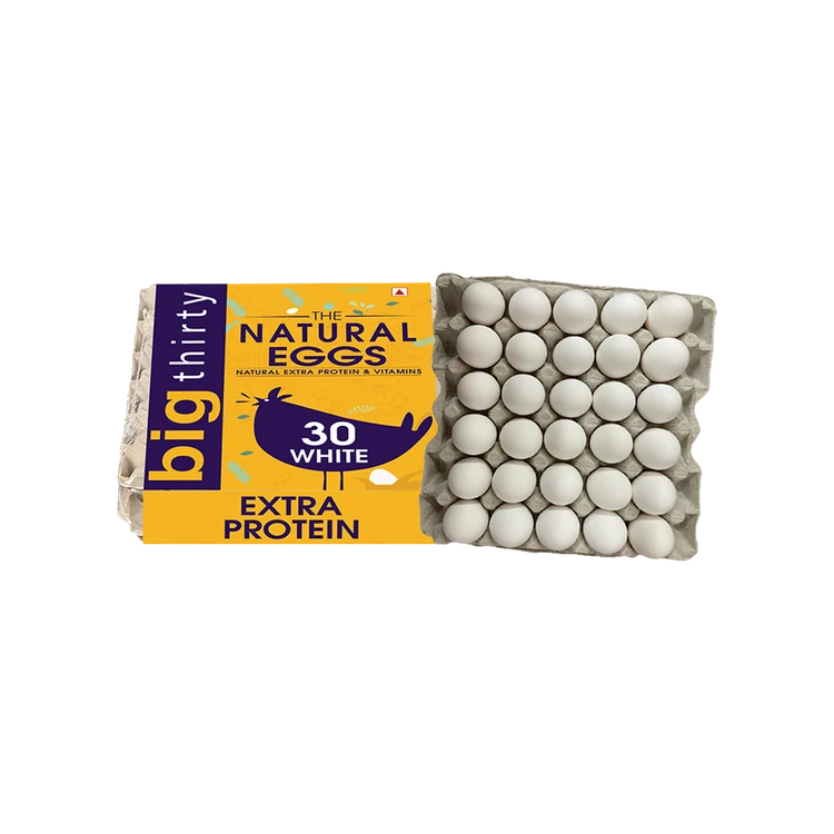 The Natural Fresh White Protein Rich Eggs - 30 pieces