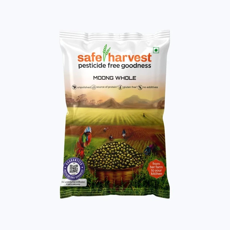 Safe Harvest Pesticide-Free Moong (Sabut) Whole