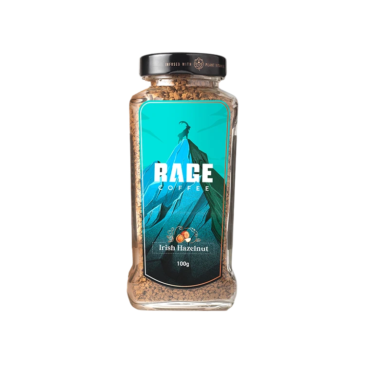Rage Coffee Irish Hazelnut Instant Flavoured Coffee