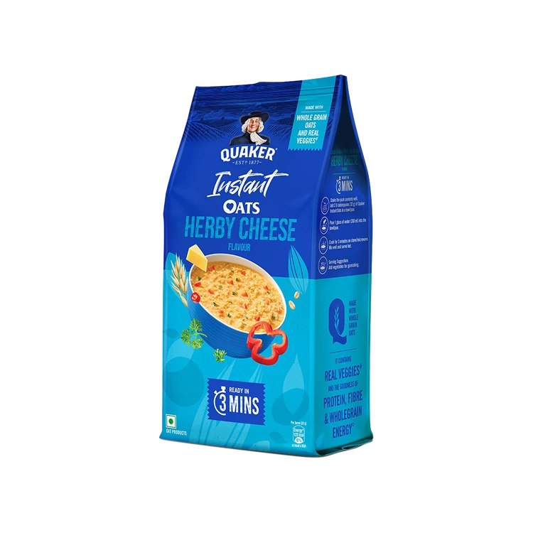 Quaker Herby Cheese Instant Flavoured Oats