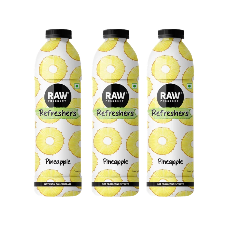 Raw Pressery Refreshers Pineapple Juice - Pack of 3