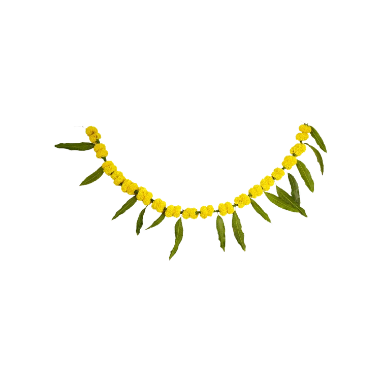 Mango Leaves and Yellow Marigold Flowers Toran / Bandhanwar Special Offer