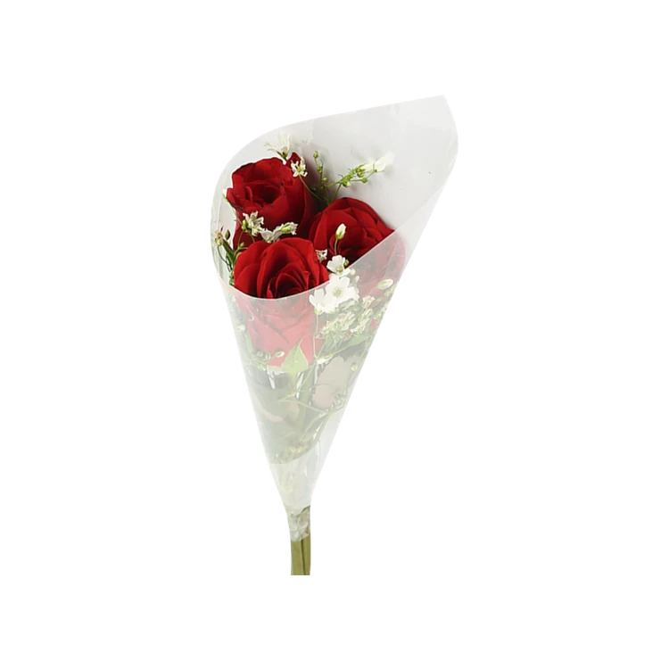 3 Red Roses Flower Bouquet