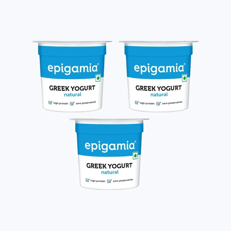 epigamia Natural Greek Yogurt (85 g) - Pack of 3
