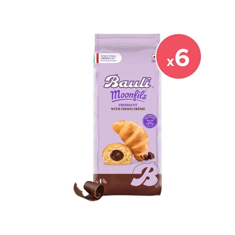 Bauli Moonfils Chocolate Crème Soft Croissant - Pack of 6