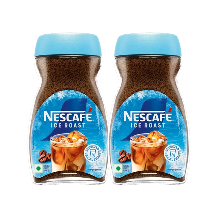 Nescafe Ice Roast Instant Coffee Powder for Cold Coffee - Pack of 2