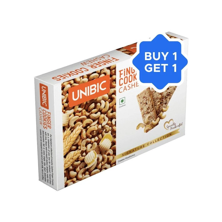 Unibic Finger Cashew Cookies - Buy 1 Get 1 Free