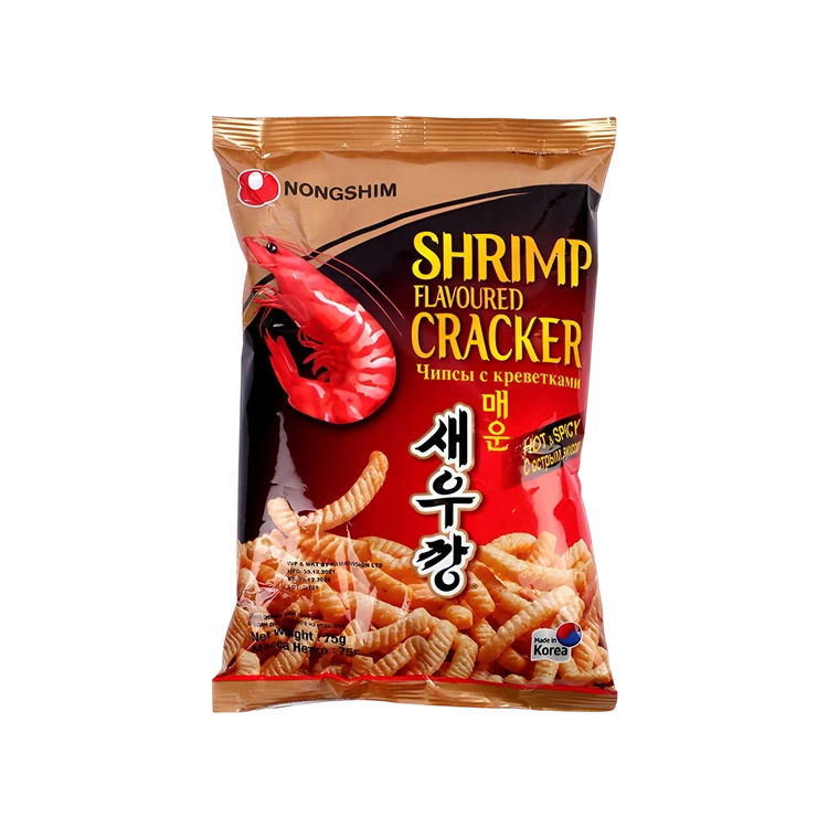 Nongshim Shrimp Flavoured Hot & Spicy Crackers Chips